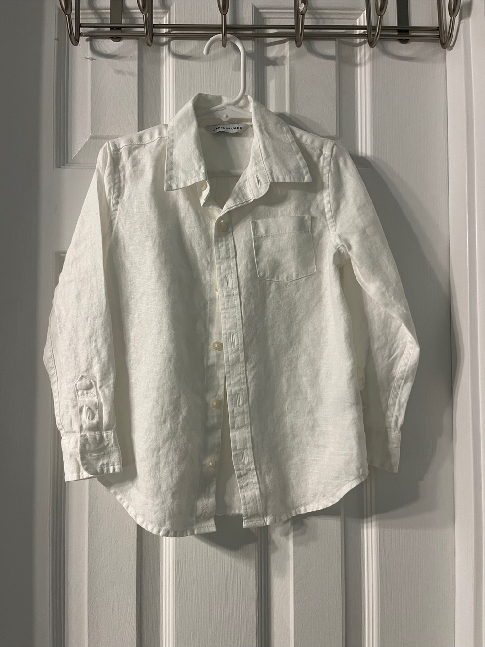 Kids' White Linen Button-Down Shirt - Janie and Jack